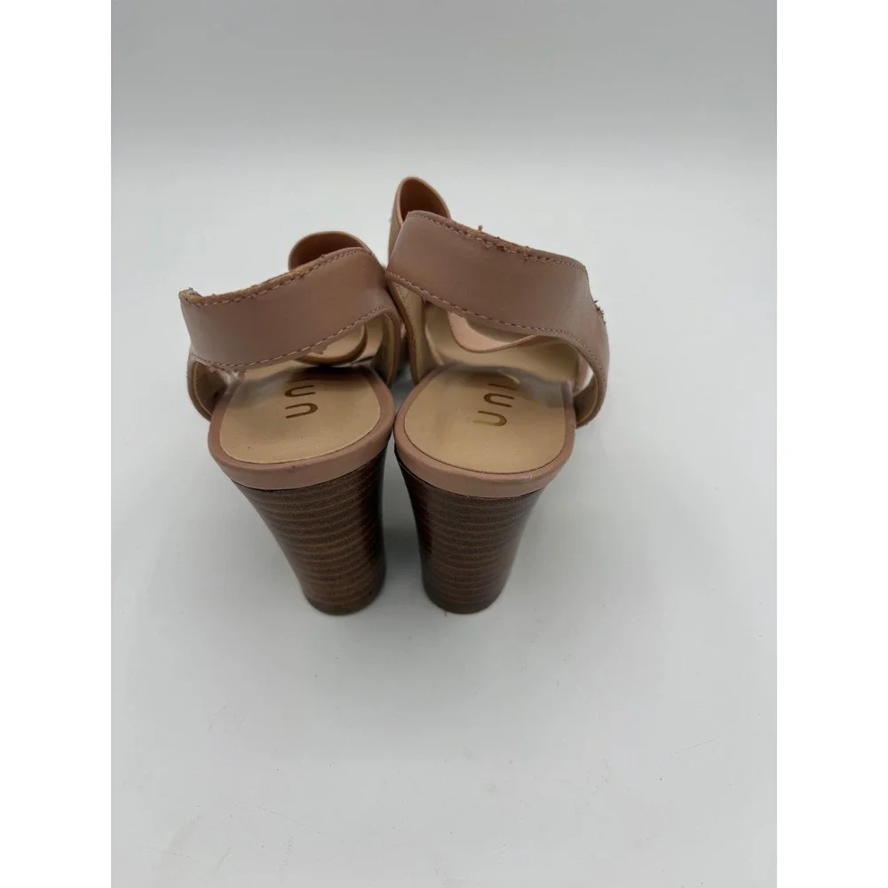 Unisa Unparli Blush Pink Mauve Block Heel Slingback Sandals Womens 7.5M